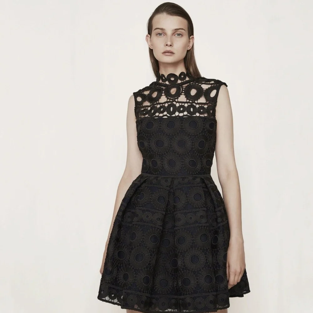 Maje Black Lace Dress - Picture 1 of 7